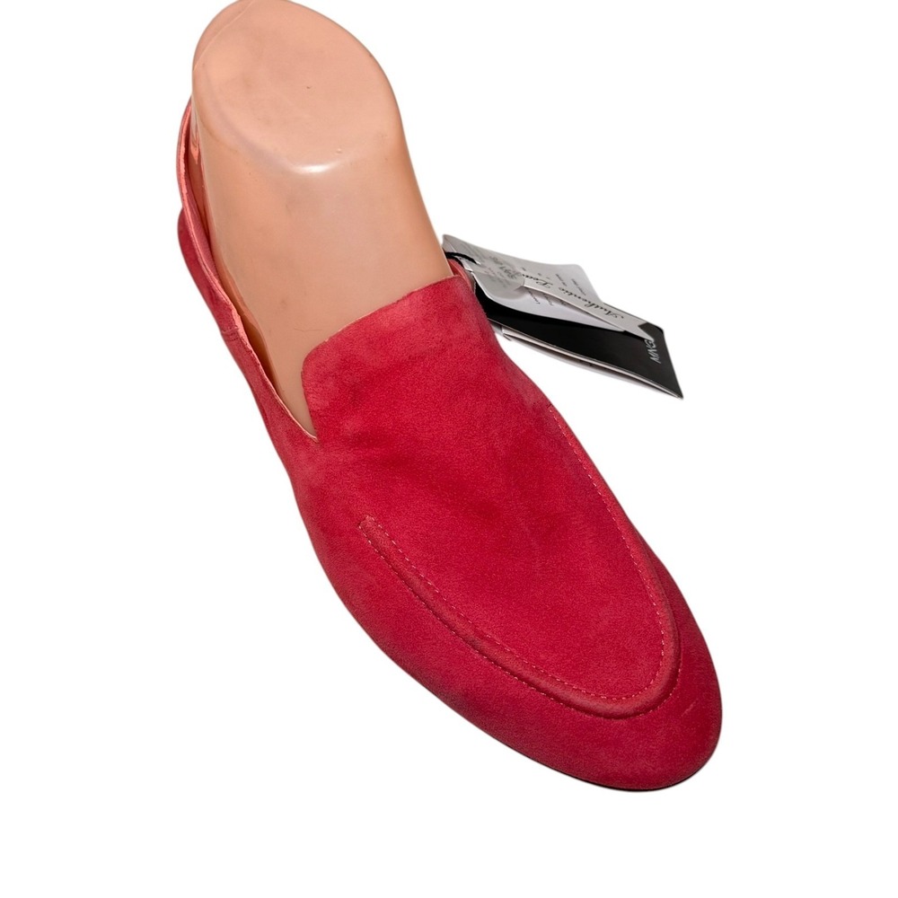 Mango MNG NWT Pink Suede Loafers Women's EU 37‎ US 6.5 Slip On Soft